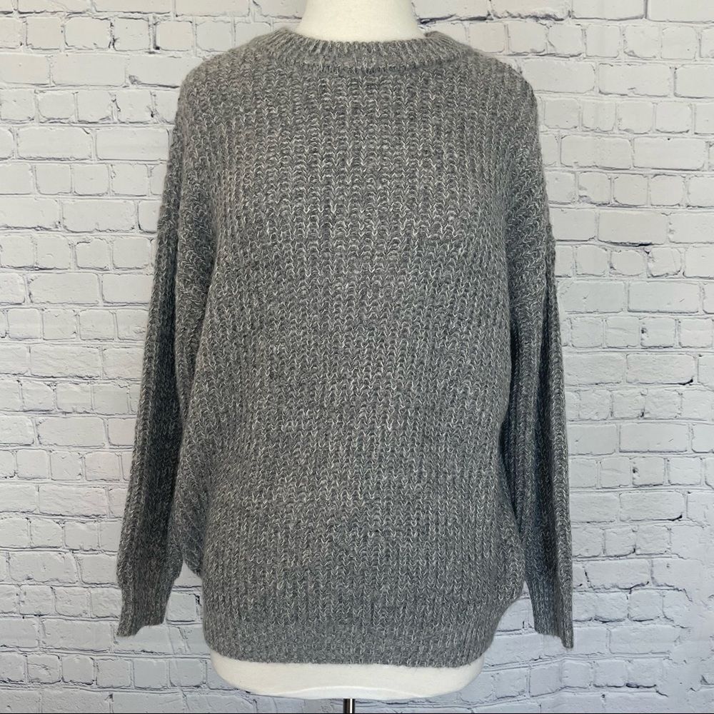 Oversized Crewneck Tunic Sweater